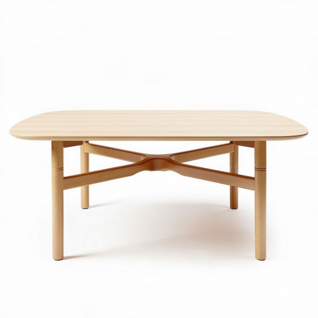 Houten tafel voor woonkamer met afmetingen van 150 x 80 x 75cm