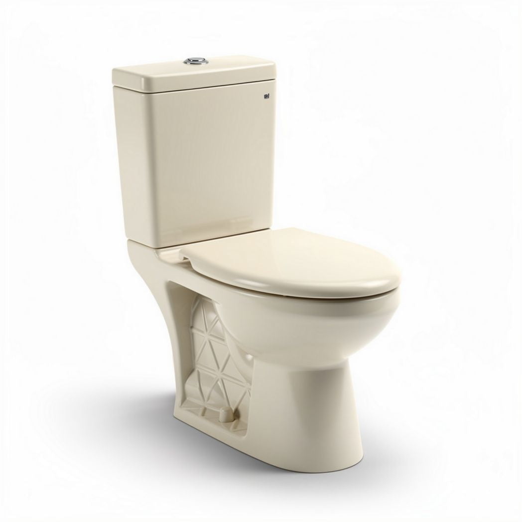 Witte toiletkraan met geïntegreerde spoelfunctie en moderne vormgeving